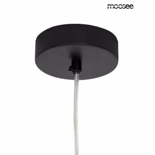 MOOSEE Lampa wisząca ALURE OVAL 120 - czarny/mleczny