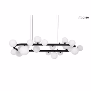 MOOSEE Lampa wisząca ALURE OVAL 120 - czarny/mleczny