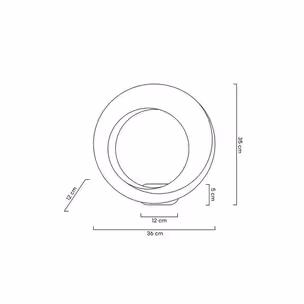 MOOSEE Lampa ścienna WAVE - chrom