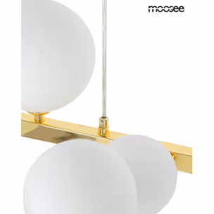 MOOSEE Lampa wisząca ALURE OVAL 120 - złoty/mleczny