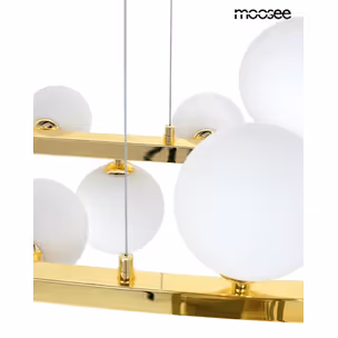 MOOSEE Lampa wisząca ALURE OVAL 120 - złoty/mleczny