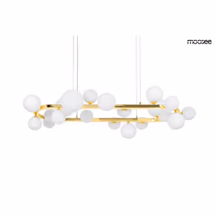 MOOSEE Lampa wisząca ALURE OVAL 120 - złoty/mleczny
