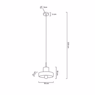 MOOSEE Lampa wisząca ARCO 20 - marmur