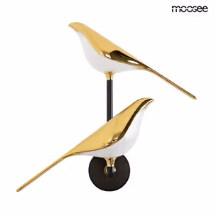 MOOSEE Lampa ścienna BIRD TWIN - złoty