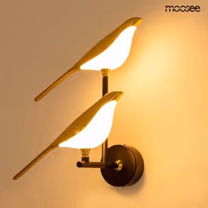 MOOSEE Lampa ścienna BIRD TWIN - złoty