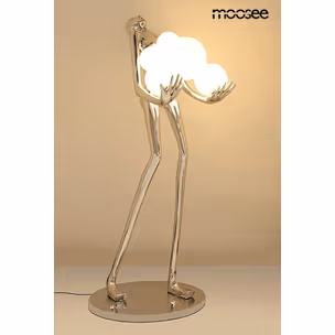 MOOSEE Lampa podłogowa HUMAN SILVER PREMIUM - srebrny