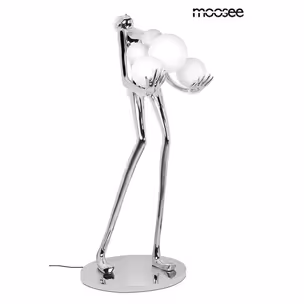 MOOSEE Lampa podłogowa HUMAN SILVER PREMIUM - srebrny