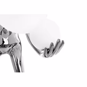 MOOSEE Lampa podłogowa HUMAN SILVER PREMIUM - srebrny