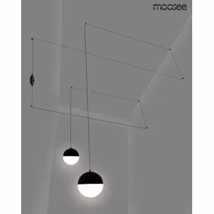 MOOSEE Lampa ścienna BOWL DUO - czarny