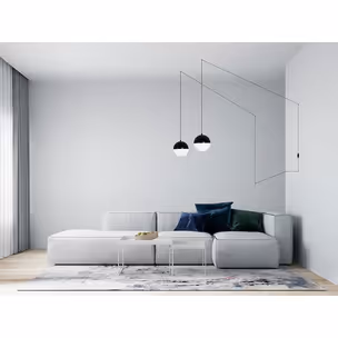 MOOSEE Lampa ścienna BOWL DUO - czarny