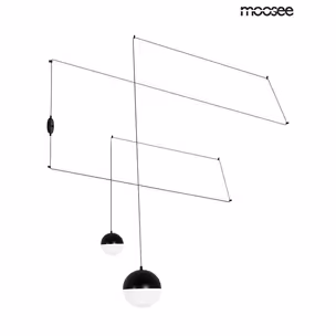 MOOSEE Lampa ścienna BOWL DUO - czarny
