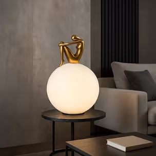 MOOSEE Lampa stołowa UOMO 35 - czarny