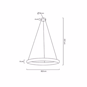 MOOSEE Lampa wisząca LIBERTY 80 - złoty