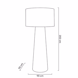 MOOSEE Lampa podłogowa KAS 200 - biały