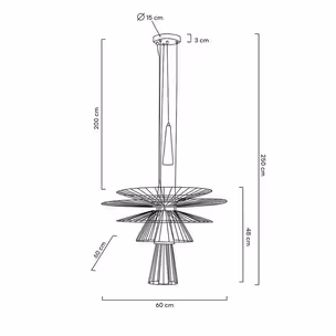 MOOSEE Lampa wisząca SESTO - czarny