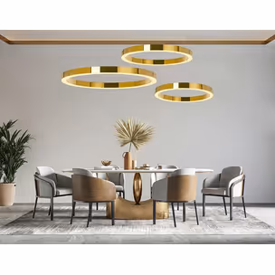 MOOSEE Lampa wisząca RING LUXURY 90 - złoty