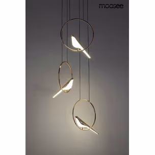 MOOSEE Lampa wisząca BIRD DISC - złoty