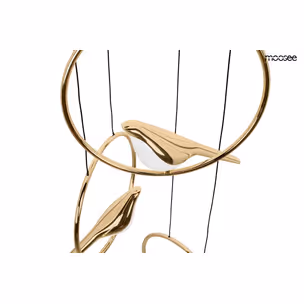 MOOSEE Lampa wisząca BIRD DISC - złoty