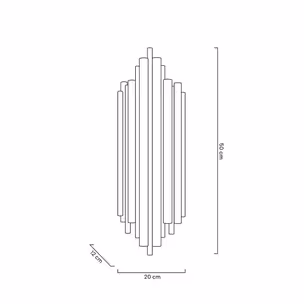 MOOSEE Lampa ścienna HARMONIC - złoty
