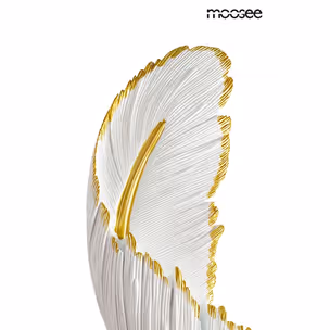 MOOSEE Lampa ścienna PIÓRKO - biały/złoty