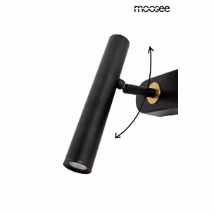 MOOSEE Lampa ścienna BOY TUBE L - czarny