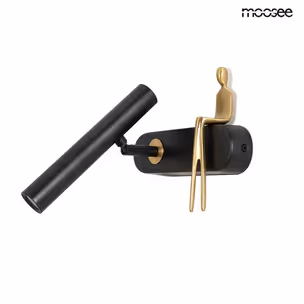 MOOSEE Lampa ścienna BOY TUBE L - czarny