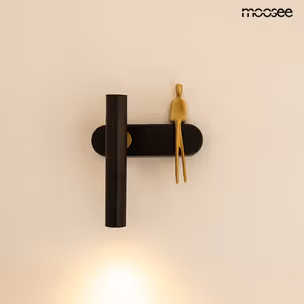 MOOSEE Lampa ścienna BOY TUBE L - czarny