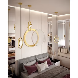 MOOSEE Lampa wisząca SPINNER 19 - złoty