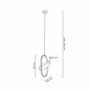 MOOSEE Lampa wisząca SPINNER 19 - złoty
