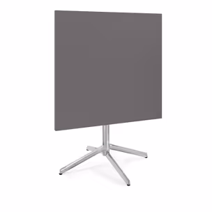 Stolik z odchylanym blatem NEXUS 80x80 - antracyt/stal