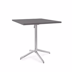 Stolik z odchylanym blatem NEXUS 80x80 - antracyt/stal