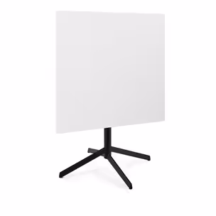 Stolik z odchylanym blatem NEXUS 80x80 - biały/czarny