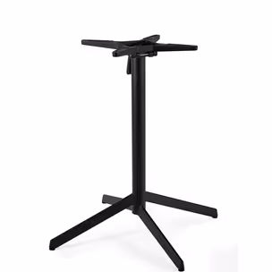 Stolik z odchylanym blatem NEXUS 80x80 - orzech/czarny