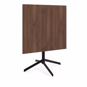 Stolik z odchylanym blatem NEXUS 80x80 - orzech/czarny