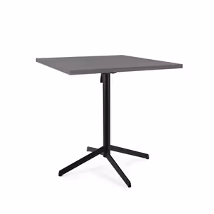 Stolik z odchylanym blatem NEXUS 80x80 - antracyt/czarny