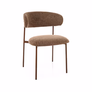 Krzesło tapicerowane ELTON D - orzech/cappuccino 45 Noelle