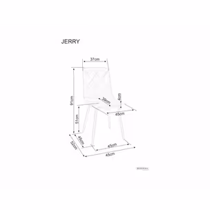 Krzesło pikowane JERRY Brego - kaszmir/szary Brego 07