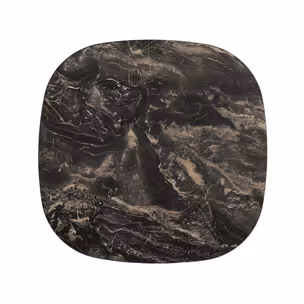Ława STELLA A 100x100 - czarny połysk/miedziany