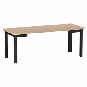 Stół rozkładany OSKAR 80/200x80 - dąb artisan/czarny