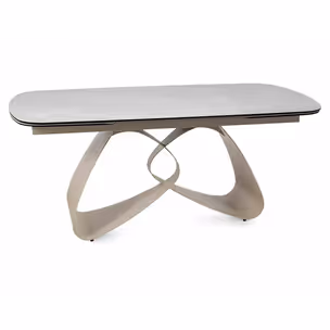 Stół rozkładany VALENTINO CERAMIC 180/260x98 - beż połysk/kaszmir