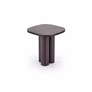Ława CORDINA S 50x50 - brązowy marmur/brązowy