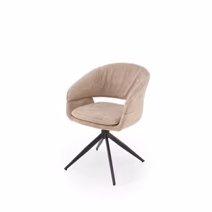 Krzesło obrotowe tapicerowane K602 - cappuccino