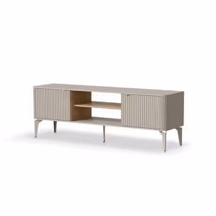 Szafka RTV BELUCI RTV-1 160 cm - kaszmir/dąb cremona