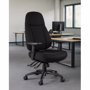 Fotel biurowy SAGA 639 - czarny BL418