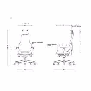 Fotel biurowy N9 - czarny