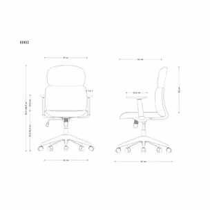Fotel biurowy BONUS - czarny LF2098-17