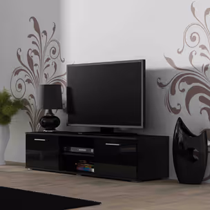 Szafka RTV SIMPLE 140 - czarny