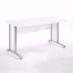 Biurko PRIMA 150 - biały/szary