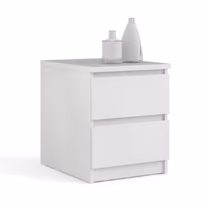 Szafka nocna NAIA 2S - biały połysk