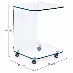 Stolik na kółkach IRIDE 45x45
